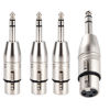 Picture of LanSenSu 4-Pack XLR Female to 1/4" TRS Adapter, Balanced Female XLR to Quarter Inch 6.35mm Male Adapters