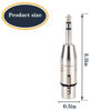 Picture of LanSenSu 4-Pack XLR Female to 1/4" TRS Adapter, Balanced Female XLR to Quarter Inch 6.35mm Male Adapters