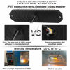 Picture of ASPL 8pcs Sync Feature Ultra Slim 12-LED Surface Mount Flashing Strobe Lights for Truck Car Vehicle LED Mini Grille Light Head Emergency Beacon Hazard Warning lights (Amber/White)