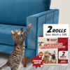 Picture of Panther Armor Frosted Matte Cat Scratch Tape for Furniture, Couch Protector, Single Side Sticky Tape for Pets to Stop Scratching, 4 in x 20ft, No Pins Required, Corner Protection