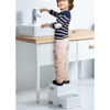 Picture of Victostar 2 Step Stool for Kids, Anti-Slip Sturdy Toddler Two Step Stool for Toilet Potty Training, Bathroom,Kitchen(Grey-White)