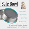Picture of PEGGY11 Stainless Steel Metal Dog Bowls, Nonslip Rubber Bottom, Dishwasher Safe, Easy to Clean - 2 Pack, Each Holds 3.8 US Cup