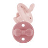 Picture of Itzy Ritzy Silicone Orthodontic Pacifiers - Sweetie Soother Pacifiers with Collapsible Handle & Two Air Holes for Added Safety, Baby Pacifiers for Ages 6-18 Months (Ballet Slipper & Primrose)