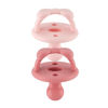 Picture of Itzy Ritzy Silicone Orthodontic Pacifiers - Sweetie Soother Pacifiers with Collapsible Handle & Two Air Holes for Added Safety, Baby Pacifiers for Ages 6-18 Months (Ballet Slipper & Primrose)