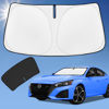 Picture of Sun Shade Sunshade for Nissan Altima Windshield Cover, 4-Layer Front Window Shade Custom fit Altima 2019-2024 Sun Visor 240T Retractable Shade Blocks UV Rays Cooler Car Accessories