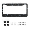 Picture of Bling License Plate Frame for Women,Sparkle Crystal Bedazzled Rhinestone License Plate Frames with 1400pcs Rhinestones, Handcrafted Crystal Premium Stainless Steel Frame with Screw Caps (Black)