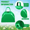 Picture of Therwen 12 Pack Metal Cow Bells Noise Makers with Handle 3 Inch Hand Percussion Cowbells Bulk Loud Call Bell for Sporting Events Cheering Football Games Team Spirit Weddings Party Noisemakers (Green)