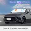 Picture of Sun Shade Sunshade for Hyundai Sonata Windshield Cover, 4-Layer Front Window Shade Custom fit 2020-2024 Sonata Sun Visor 240T Retractable Shade Blocks UV Rays Cooler Car Accessories