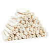 Picture of MON2SUN Dog Rawhide Rolls Twist Sticks 6.5 Inch Dog Chew Treats Natural Flavor 60 Count for Puppy and Small Dogs
