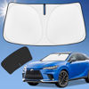 Picture of Sun Shade Sunshade for Lexus RX Windshield Cover, 4-Layer Front Window Shade Custom fit 2023-2024 2025 RX 350, RX 350 F Sport, RX 350L Sun Visor 240T Foldable Shade Blocks UV Rays Car Accessories