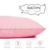 Picture of EXQ Home Toddler Pillowcases 13x18 Travel Pillow Case Set of 2, Small Pillow Case Fits Baby Pillow Sized 12x16, 13x18, Kids Pillowcases 2 Pack Machine Washable with Envelope Closure(Pink)
