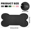 Picture of PWTAA Dog Food Mat Anti-Slip Silicone Dog Bowl Mat Thicker Pet Placemat Waterproof Cat Feeder Pad with Raised Edge Puppy Kitten Feeding Mats Suitable Small Medium-Sized Dogs Cats Eating Tray