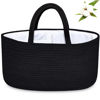 Picture of ABenkle Baby Diaper Caddy, Nursery Storage Bin and Car Organizer for Diapers Wipes, Cotton Rope Basket Changing Table Caddy