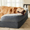 Picture of LEXTRO Orthopedic Dog Beds for Large Dogs,Sofa Dog Bed for Extra Large Dogs, Egg Crate Foam Large Dog Bed with Removable Washable Pillow Cover,Waterproof Dog Couch Bed with Anti-Slip Bottom,PET Bed