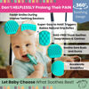Picture of Teethers for Babies 6-12 Months - Baby Elefun 5x Pain Relief Toddler Teether. No More Ouch for Mom Anti Bite Trainer. Nurtures Grasping, Passing, Hand Eye Coordination. Silicone Baby Teething Toy Ring