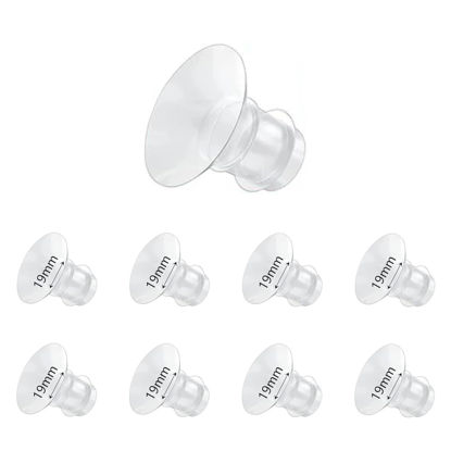 Picture of Flange Inserts 19mm 8PCS,Wearable Breast Pump Parts Compatible with Momcozy S12 pro/S9 pro/S12/S9/Medela/Spectra/TSRETE 24mm Breast Pump Shields/Flanges,Reduce 24mm Nipple Tunnel Down to 19mm