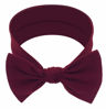 Picture of BABYGIZ Baby Girl Headbands-Infant,Toddler Cotton Handmade Hairbands with Bows Child Hair Accessories (Maroon)