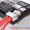 Picture of SUNMORN Battery Terminal Connectors, 0/2/4/6/8/10 AWG Battery Terminals, Heavy Duty Car Battery Terminal, Top Post Multiple Battery Terminal (Silver)