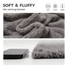 Picture of 1 Pack 3 Calming Blankets Fluffy Premium Fleece Pet Blanket Soft Sherpa Throw for Dog Puppy Cat Grey Small (23" x16'')