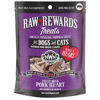 Picture of Northwest Naturals Raw Rewards Freeze-Dried Pork Heart Treats for Dogs and Cats - Bite-Sized Pieces - Healthy, 1 Ingredient, Human Grade Pet Food, All Natural - 3 Oz (Pack of 3)