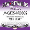 Picture of Northwest Naturals Raw Rewards Freeze-Dried Pork Heart Treats for Dogs and Cats - Bite-Sized Pieces - Healthy, 1 Ingredient, Human Grade Pet Food, All Natural - 3 Oz (Pack of 3)