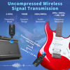 Picture of INGPARTNER 2.4GHz Wireless Guitar System Rechargeable Audio Wireless Transmitter Receiver for Guitar Bass Electric Instruments,Over 30m/100 Feet Transmission,270°Rotatable,4hours Woring Time（A9 Black）
