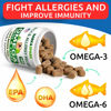 Picture of BARK&Spark (Pack of 2) Omega 3 for Dogs - 360 Fish Oil Chews for Dog Shedding, Skin Allergy, Itch Relief, Hot Spots Treatment - Joint Health - Skin & Coat Supplement - EPA&DHA Fatty Acids