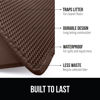 Picture of Gorilla Grip Honeycomb Cat Litter Mat, Two Layer Trapping Waste Mats, Soft On Paws, Indoor Box Supplies and Essentials, Feeding Trap, Water Resistant on Floors, 24x15 Brown