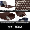 Picture of Gorilla Grip Honeycomb Cat Litter Mat, Two Layer Trapping Waste Mats, Soft On Paws, Indoor Box Supplies and Essentials, Feeding Trap, Water Resistant on Floors, 24x15 Brown