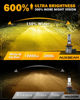 Picture of Auxbeam H10 9140 9145 Fog Lights, 10000LM 600% Brighter 9040 9045 Fog Light, 3000K Golden Yellow Strong Light Penetration, Super Bright Plug and Play