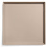 Picture of DogBuddy Dog Food Mat - Waterproof Dog Mat for Dog Bowls, Silicone Mat for Dog Food and Water Bowl, Rubber Dog Bowl Mat with Edges, Nonslip Pet Food Mat, Dog Feeding Mat (XS: 11" x 11", Taupe)