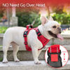 Picture of PoyPet No Pull Dog Harness, No Choke Reflective Dog Vest, Adjustable Pet Harnesses with Easy Control Padded Handle for Small Medium Large Dogs(Red Matching Trim,XL)