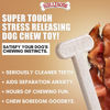 Picture of Bullibone Nylon Dog Chew Toy Nylon Bone - Improves Dental Hygiene, Easy to Grip Bottom, and Permeated with Flavor (Bacon, XL - 3 Pack)