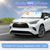 Picture of ZOIBV for Toyota Highlander 2020-2024 2025 Sun Shade Sunshade Windshield Cover, 4-Layer Front Window Shade Custom Fit Highlander L LE XLE Limited Platinum Sun Visor 240T Fabric Car Accessories