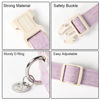 Picture of DOGWONG Cotton Hemp Dog Collar, Heavy-Duty Purple Dog Collar Adjustable Soft Natural Fabric Pet Dog Collar Cute Wedding Puppy Necklace for Small Medium Large Dog