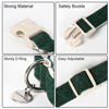 Picture of DOGWONG Cotton Hemp Dog Collar, Heavy-Duty Christmas Green Dog Collar Adjustable Soft Natural Fabric Pet Dog Collar Cute Holiday Puppy Necklace for Small Medium Large Dog