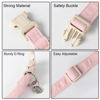 Picture of DOGWONG Cotton Hemp Dog Collar, Heavy-Duty Pink Dog Collar Adjustable Soft Natural Fabric Pet Dog Collar Cute Wedding Puppy Necklace for Small Medium Large Dog