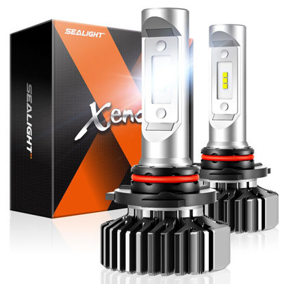 Picture of SEALIGHT 9005/HB3 Fog Light, HB3 Powersports Bulbs with 10 Mins Easy Installation, 99% System Adaptability, Non-polarity, 20000LM, Fog Light, Pack of 2