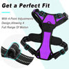 Picture of BARKBAY No Pull Dog Harness Large Step in Reflective Dog Harness with Front Clip and Easy Control Handle for Walking Training Running(Purple,L)