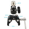 Picture of CAMVATE Crab Clamp Articulated 1/4 Mini Ball Head for Microphones - 1465