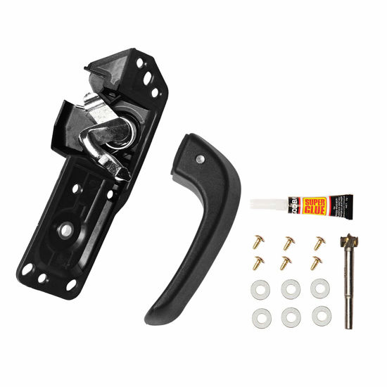 Picture of ATRACYPART Interior Door Handle Kit Front Left Drivers Side | for 2007-2014 Chevy Silverado, Tahoe, Suburban, Avalanche, GMC Sierra, Yukon, Yukon XL, Cadillac Escalade | Replaces# 20833606, 80374