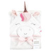 Picture of Hudson Baby Unisex Baby Cotton Animal Face Hooded Towel, Rose Unicorn, One Size