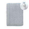 Picture of CREVENT 30''X40'' Soft Cozy Warm Baby Blankets for Boys Girls Solid Color - All Season Use - Newborn Essentials (Wave Grey)