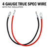 Picture of CARTMAN 4AWG 24-Inch Battery Inverter Cables Set, 4Gauge x 24" (2 Black & 2 Red)