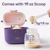 Picture of NCVI Baby Formula Dispenser On The Go, Formula Container to Go, Formula Holder for Travel, Outdoor Picnic with Baby Infant, Portable Container for Milk Powder, Snacks, Candy, Fruits (Purple)