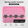 Picture of SINGARO Coin Holder for Car, Coin Change Organizer Compatible with Coins of Different Sizes, Dash-Mounted Holder Suitable for Most Cars, Trucks(2PCS Pink)