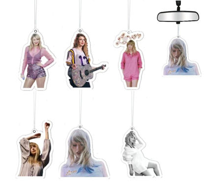 Picture of Funny Taylor Car Air Fresheners for Car, Birthday Gift for Men Women Long Lasting Scent Hanging Automotive InteriorAir Freshener for Swift Best Fans 6PCS
