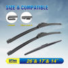 Picture of 5 PLUS Windshield Wipers Replacement For 2014-2018 Subaru Forester, 2015-2019 Subaru Outback Windshield Wipers, Original Equipment Automotive Replacement Windshield Wiper Blades 26"+17"+14"(3 Wipers)
