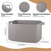 Picture of OIASKET Extra Large Blanket Basket, 23.6" x 16.5" x 13.8" Woven Storage Basket for Living Room, Nursery Blanket Storage, Rectangle Storage Basket for Toys, Towels, Dirty Clothes Basket (Light Grey)