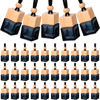 Picture of BBTO 50 Pcs Hanging Car Air Freshener Car Diffuser Bottles Empty Glass Perfume Bottle Freshener Diffuser Bottle Pendant for Essential Oil Fragrance Aromatherapy Bottle Ornament (Black,Cube)